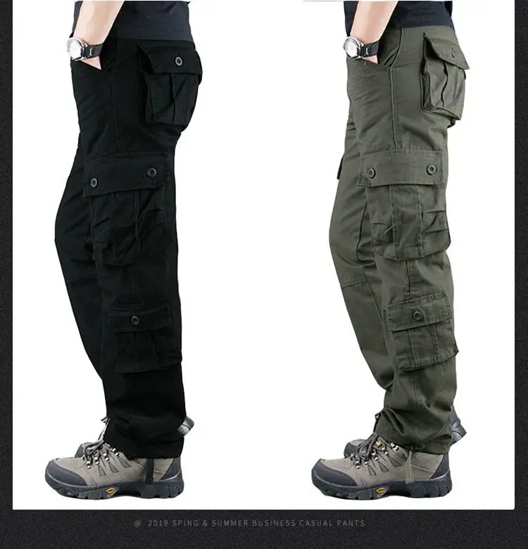 Pantalon cargo militaire multi-poches pour hommes, DulPants de l'armée, Fjviser Zones Me, Salopettes masculines, grande taille