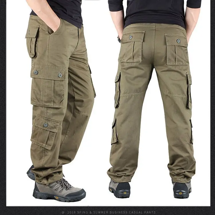 Pantalon cargo militaire multi-poches pour hommes, DulPants de l'armée, Fjviser Zones Me, Salopettes masculines, grande taille
