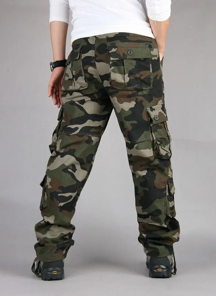 Pantalon cargo militaire multi-poches pour hommes, DulPants de l'armée, Fjviser Zones Me, Salopettes masculines, grande taille