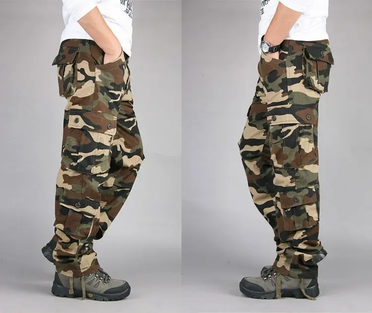 Pantalon cargo militaire multi-poches pour hommes, DulPants de l'armée, Fjviser Zones Me, Salopettes masculines, grande taille