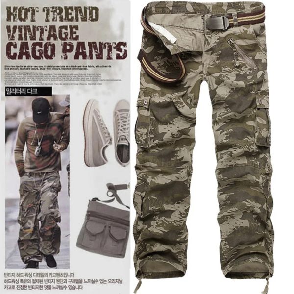 Pantalon tactique ample pour homme, pantalon cargo Solomon, pantalon militaire, lavage multi-poches, 2022 coton, grande taille 28-40, 100%