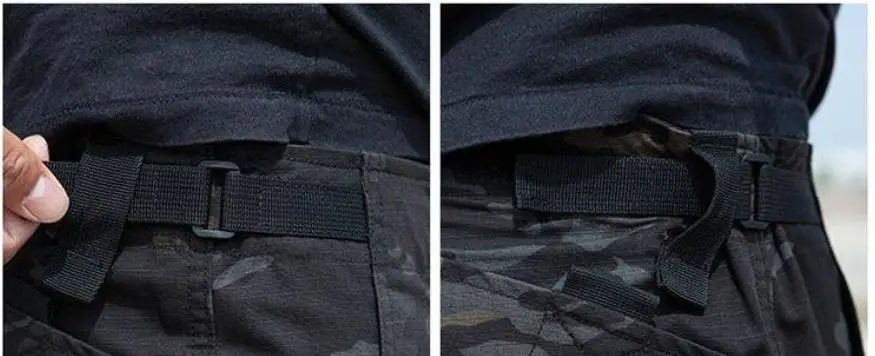 Pantalon cargo camouflage noir imperméable Ripstop, pantalon de travail multi-poches extérieur, résistant à l'usure, entraînement à la pêche, fjMale, automne