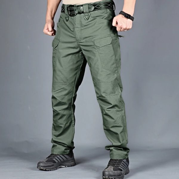 Pantalon tactique pour hommes, élastique à poches multiples, style militaire et urbain, imperméable, Cargo, 6XL, nouvelle collection – Image 4