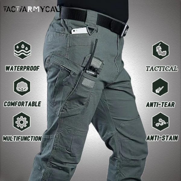 Pantalon tactique pour hommes, élastique à poches multiples, style militaire et urbain, imperméable, Cargo, 6XL, nouvelle collection