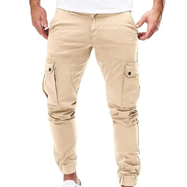 Pantalon Cargo Militaire pour Homme, Vêtement de Proximité, Solide, Rinçage de Documents, Multi-Poches, Décontracté, Sportif, Automne 2021 – Image 4
