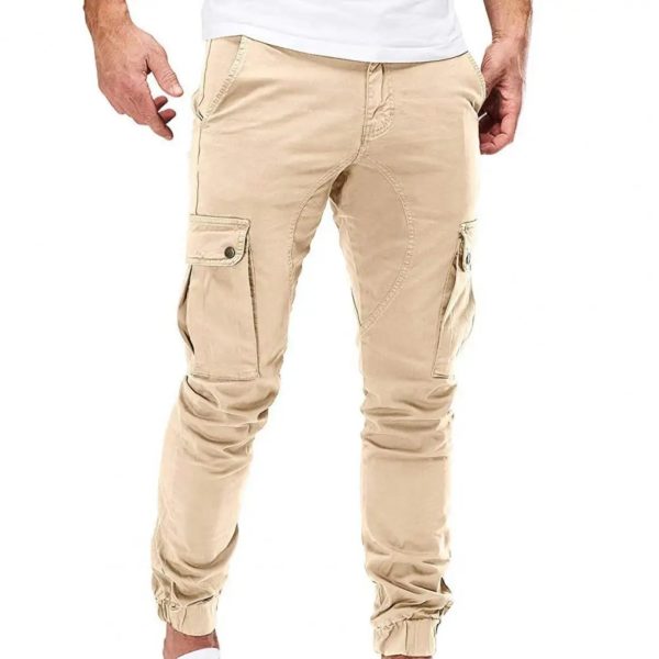 Pantalon Cargo Militaire pour Homme, Vêtement de Proximité, Solide, Rinçage de Documents, Multi-Poches, Décontracté, Sportif, Automne 2021 – Image 3