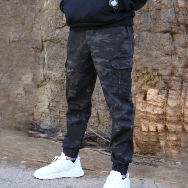 Mege-Pantalon Cargo de Marque pour Homme, Streetwear à la Mode, Jogging Décontracté, DulfjMen, Livraison Directe – Image 3