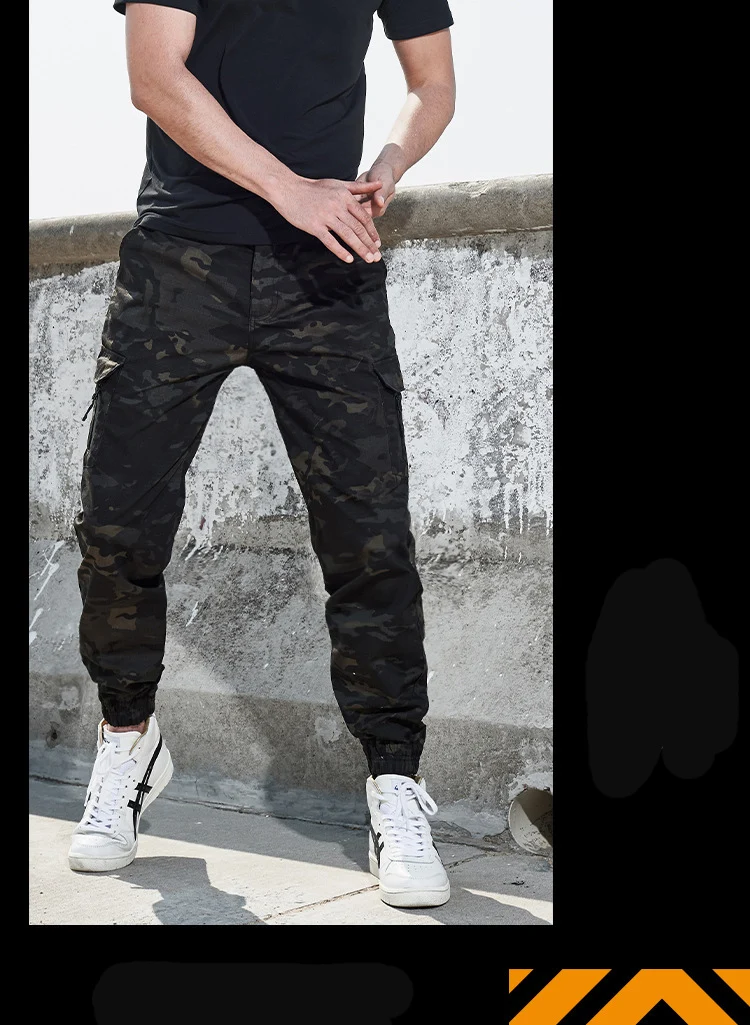 Mege-Pantalon Cargo de Marque pour Homme, Streetwear à la Mode, Jogging Décontracté, DulfjMen, Livraison Directe