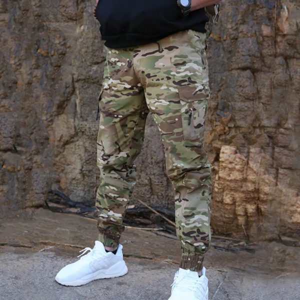 Mege-Pantalon Cargo de Marque pour Homme, Streetwear à la Mode, Jogging Décontracté, DulfjMen, Livraison Directe – Image 4