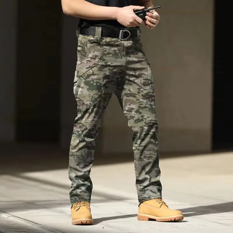 Pantalon de ConnociDulpants pour Homme, artificiel astique, Forces Spéciales, Armée, Fan, Combinaisons de Travail en Plein Air, Manches Droites, Entraînement, Printemps et Automne