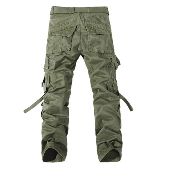 Pantalon cargo militaire décontracté pour homme, pantalon vert armée, grandes poches, ensemble masculin, extérieur, haute qualité, long, fj28-42 Plus – Image 4