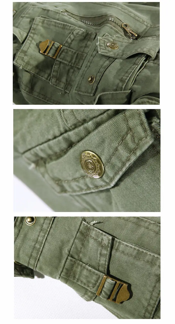 Pantalon tactique militaire pour homme, pantalon cargo ample, salopette en coton lavé, vert armée, multi-poches, pantalon de travail, taille 28-42