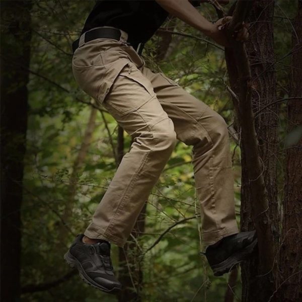 Pantalon cargo militaire décontracté avec de nombreuses poches, vêtements d'extérieur imperméables, été, été, armée, fjMen, degrés, Dulpants, 2024 – Image 3