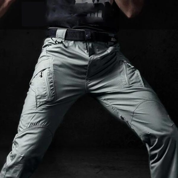 Pantalon cargo militaire décontracté avec de nombreuses poches, vêtements d'extérieur imperméables, été, été, armée, fjMen, degrés, Dulpants, 2024 – Image 2