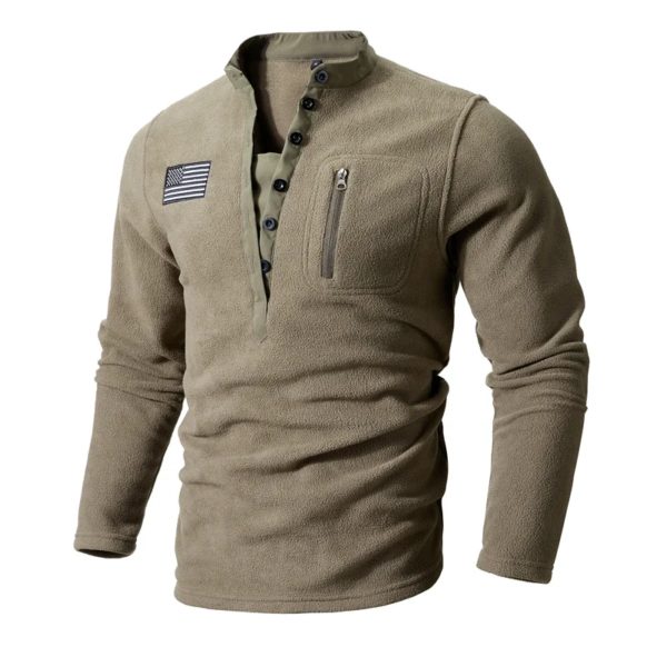 Sweat-shirt chaud à manches longues pour hommes, pull coupe-vent, vêtements d'entraînement, DulTop, nouveau, 2023 – Image 6