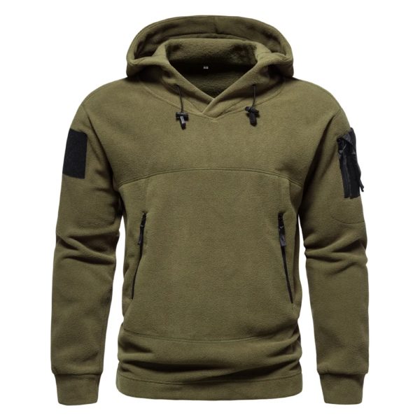 DulPVD-Sweat à capuche thermique multi-poches pour homme, pulls polaires, vêtements d'extérieur, sourire, automne, printemps, 2024