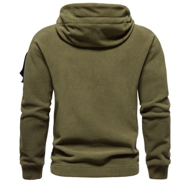 DulPVD-Sweat à capuche thermique multi-poches pour homme, pulls polaires, vêtements d'extérieur, sourire, automne, printemps, 2024 – Image 2