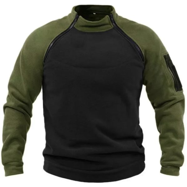 Sweat-shirt américain pour hommes Dullover Sportedly-Nouveau style pour les abonnés à l'automne et à l'hiver, document d'extérieur, chaud – Image 4