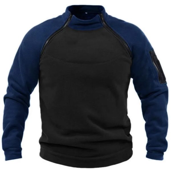 Sweat-shirt américain pour hommes Dullover Sportedly-Nouveau style pour les abonnés à l'automne et à l'hiver, document d'extérieur, chaud – Image 3