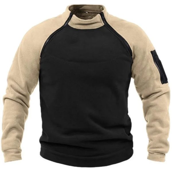 Sweat-shirt américain pour hommes Dullover Sportedly-Nouveau style pour les abonnés à l'automne et à l'hiver, document d'extérieur, chaud – Image 2