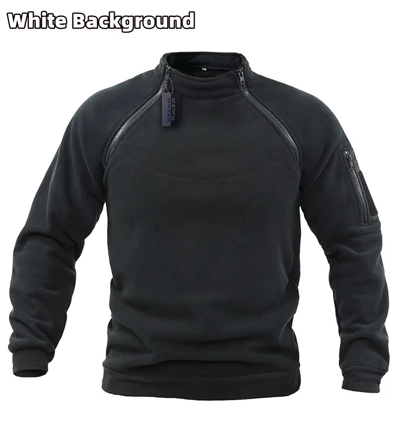 US SWAT-Veste polaire d'extérieur pour homme, pull chaud, manteau coupe-vent, pull thermique, pull de randonnée, vêtements de chasse, sourire polaire US SWAT-Veste polaire d'extérieur pour homme, pull chaud, manteau coupe-vent, pull thermique, pull de randonnée, vêtements de chasse, sourire polaire