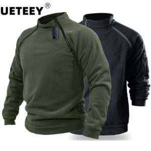 US SWAT-Veste polaire d'extérieur pour homme, pull chaud, manteau coupe-vent, pull thermique, pull de randonnée, vêtements de chasse, sourire polaire