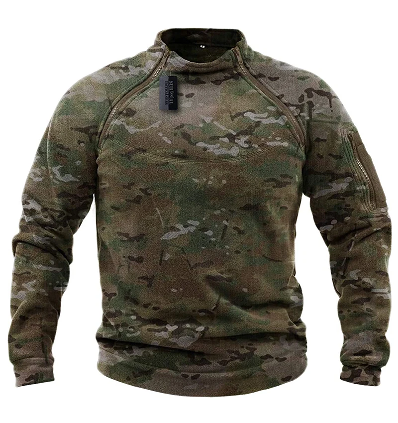US SWAT-Veste polaire d'extérieur pour homme, pull chaud, manteau coupe-vent, pull thermique, pull de randonnée, vêtements de chasse, sourire polaire US SWAT-Veste polaire d'extérieur pour homme, pull chaud, manteau coupe-vent, pull thermique, pull de randonnée, vêtements de chasse, sourire polaire