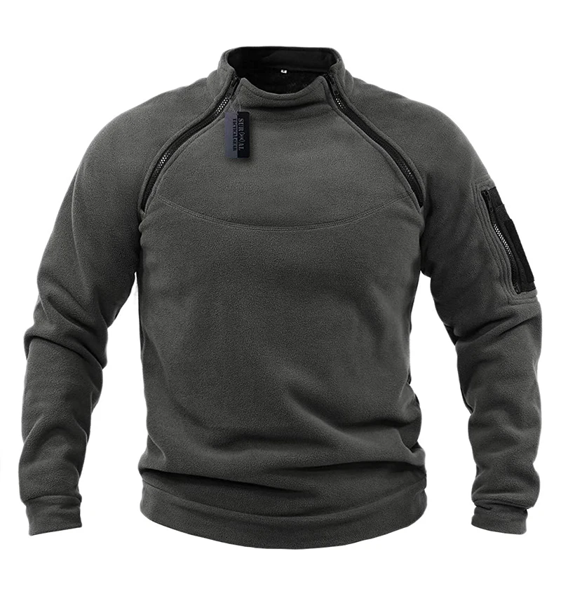US SWAT-Veste polaire d'extérieur pour homme, pull chaud, manteau coupe-vent, pull thermique, pull de randonnée, vêtements de chasse, sourire polaire US SWAT-Veste polaire d'extérieur pour homme, pull chaud, manteau coupe-vent, pull thermique, pull de randonnée, vêtements de chasse, sourire polaire