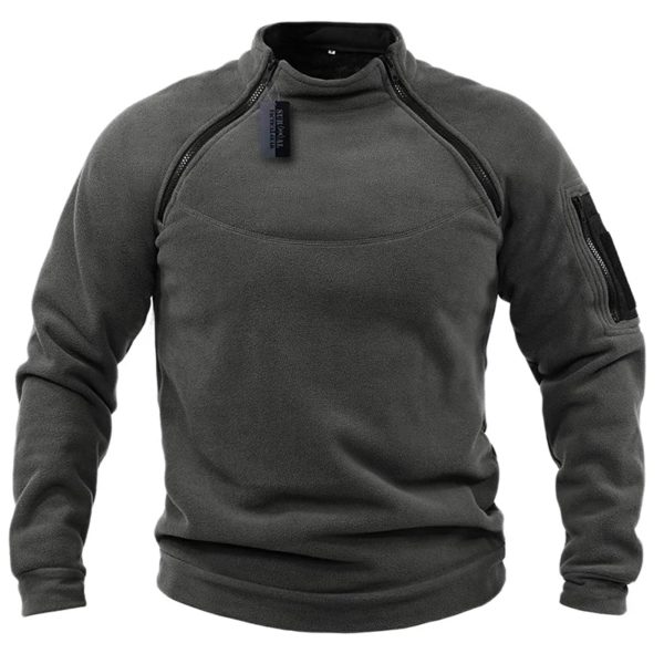 US SWAT-Veste polaire d'extérieur pour homme, pull chaud, manteau coupe-vent, pull thermique, pull de randonnée, vêtements de chasse, sourire polaire – Image 3