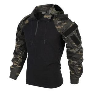 Sweat-Shirt à Capuche Résistant à l'Usure pour Homme, Vêtement à Manches sulfpour Airsoft, Paintball, Camping, html