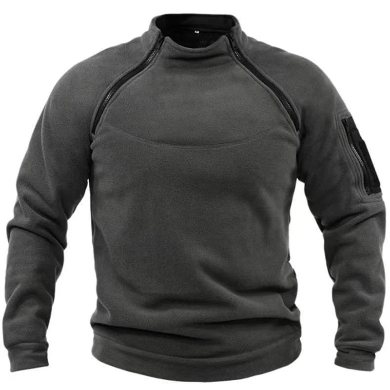 Veste US DulOutdoor Polar pour hommes, coupe-vent, chaud, fermetures à glissière, pull pour homme, monochromatique, vêtements de sport de gym, Y-Clothes Veste US DulOutdoor Polar pour hommes, coupe-vent, chaud, fermetures à glissière, pull pour homme, monochromatique, vêtements de sport de gym, Y-Clothes