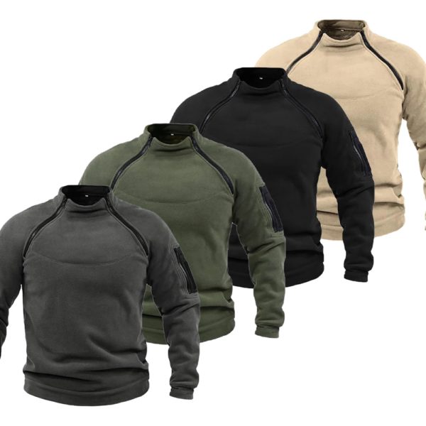 Veste de sport d'extérieur PVD DulOutdoor coupe-vent pour hommes, pull à col montant, document solide, optique masculine, décontracté, sourire