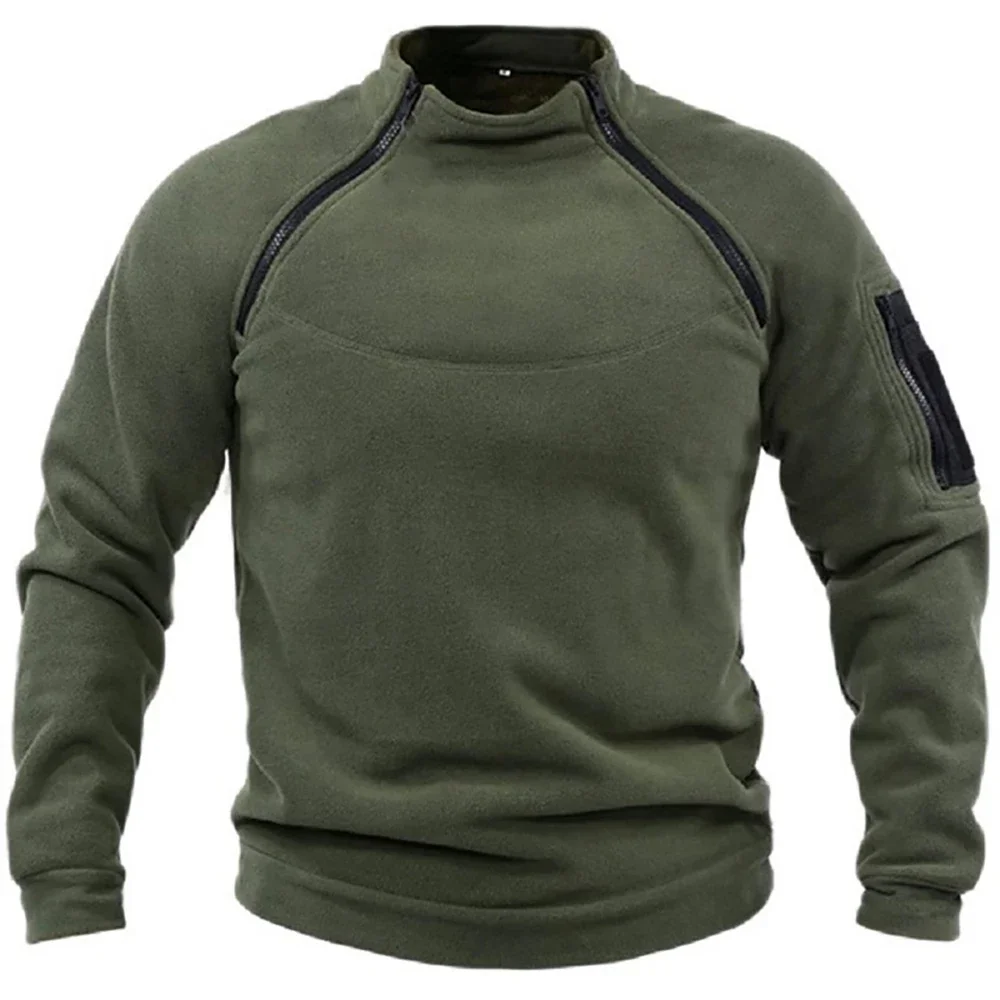 Veste de sport d'extérieur PVD DulOutdoor coupe-vent pour hommes, pull à col montant, document solide, optique masculine, décontracté, sourire