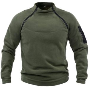 DulOutdoor Polar Smile Veste pour Homme, Pull Chaud à Fermeture Éclair, Manteau Coupe-Vent, Pull de Randonnée Thermique, Vêtements de html