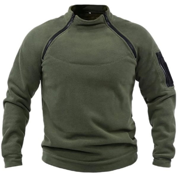 DulOutdoor Polar Smile Veste pour Homme, Pull Chaud à Fermeture Éclair, Manteau Coupe-Vent, Pull de Randonnée Thermique, Vêtements de html