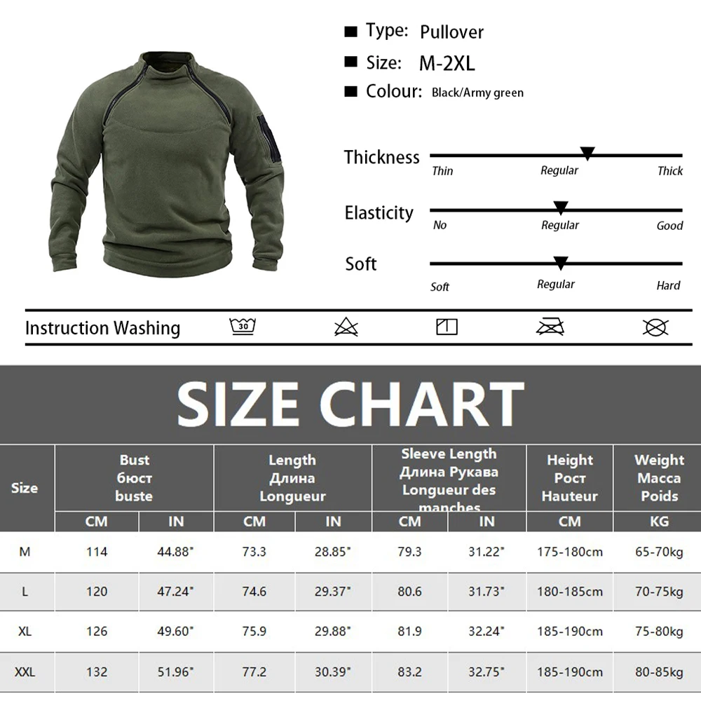 DulOutdoor Polar Smile Veste pour Homme, Pull Chaud à Fermeture Éclair, Manteau Coupe-Vent, Pull de Randonnée Thermique, Vêtements de html