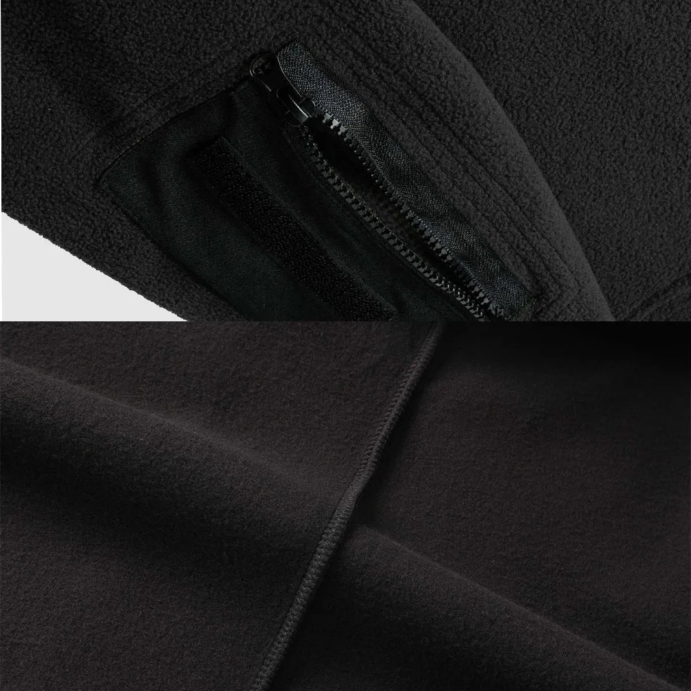 DulOutdoor Polar Smile Veste pour Homme, Pull Chaud à Fermeture Éclair, Manteau Coupe-Vent, Pull de Randonnée Thermique, Vêtements de html