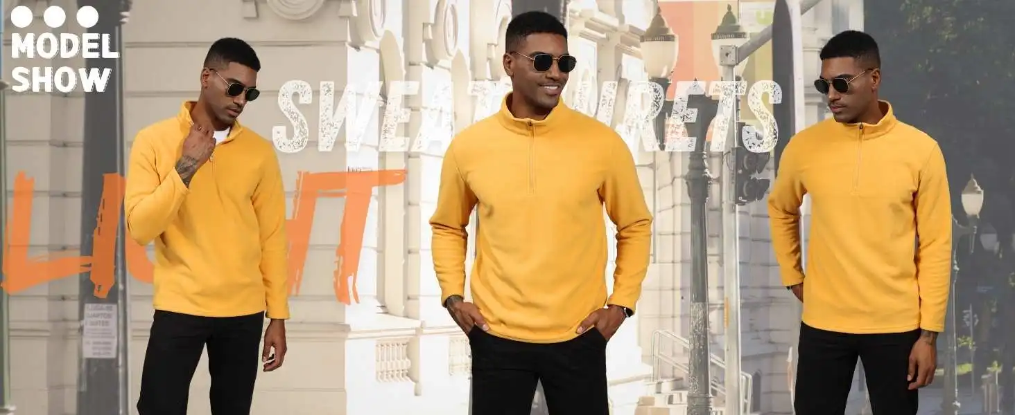 TACVASEN-Pull à col roulé pour homme, sweat à capuche décontracté, sourire PVD, pull chaud, sports athlétiques en plein air, chemises à fermeture éclair Y, 1/4 TACVASEN-Pull à col roulé pour homme, sweat à capuche décontracté, sourire PVD, pull chaud, sports athlétiques en plein air, chemises à fermeture éclair Y, 1/4