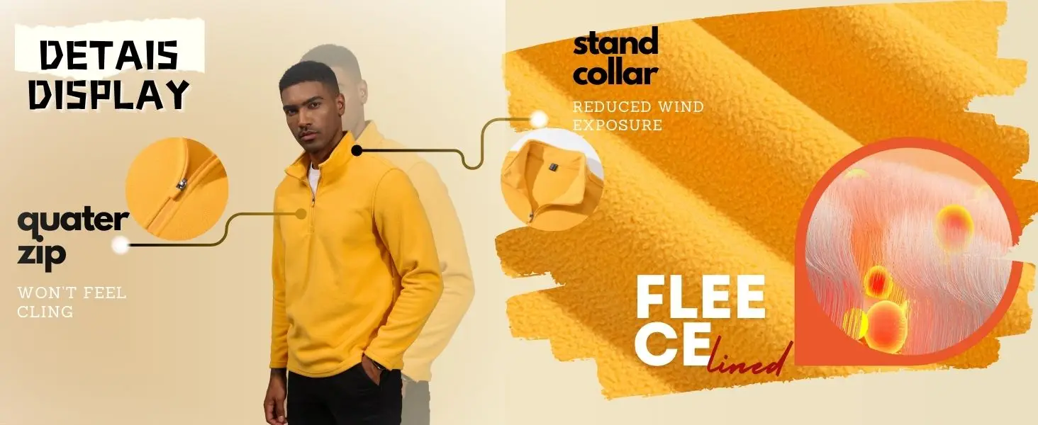 TACVASEN-Pull à col roulé pour homme, sweat à capuche décontracté, sourire PVD, pull chaud, sports athlétiques en plein air, chemises à fermeture éclair Y, 1/4 TACVASEN-Pull à col roulé pour homme, sweat à capuche décontracté, sourire PVD, pull chaud, sports athlétiques en plein air, chemises à fermeture éclair Y, 1/4
