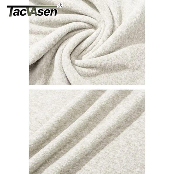 TACVASEN-Pull à col roulé avec fermeture éclair pour homme, chaud, respirant, PVD, décontracté, sport, randonnée, printemps, sourire, 1/4 – Image 6