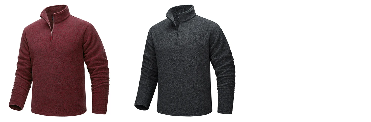 TACVASEN-Pull à col roulé avec fermeture éclair pour homme, chaud, respirant, PVD, décontracté, sport, randonnée, printemps, sourire, 1/4 TACVASEN-Pull à col roulé avec fermeture éclair pour homme, chaud, respirant, PVD, décontracté, sport, randonnée, printemps, sourire, 1/4