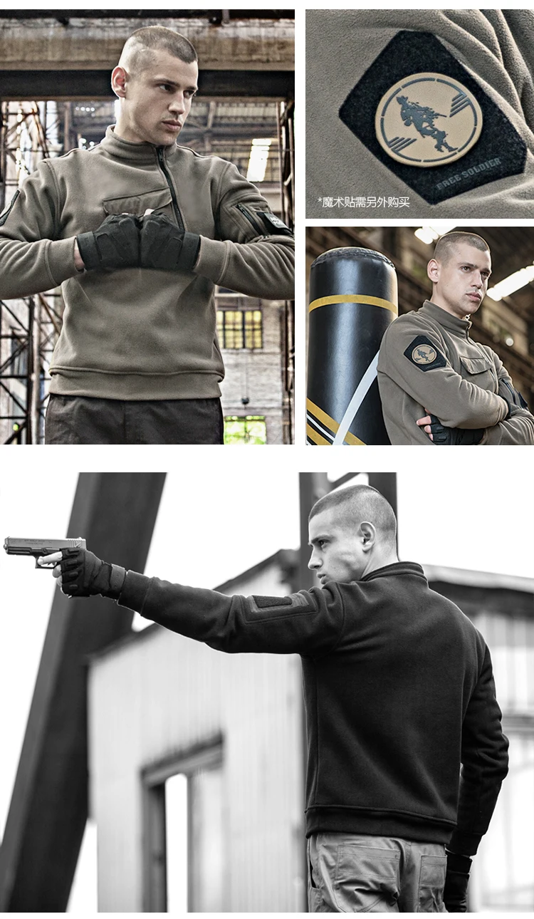 Sweat-shirt militaire de haute qualité pour hommes, pull US SWAT, vestes Polar Smile, fermeture éclair inclinée, chaud, extérieur, ski, camping, hiver Sweat-shirt militaire de haute qualité pour hommes, pull US SWAT, vestes Polar Smile, fermeture éclair inclinée, chaud, extérieur, ski, camping, hiver
