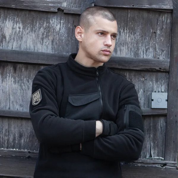 Sweat-shirt militaire de haute qualité pour hommes, pull US SWAT, vestes Polar Smile, fermeture éclair inclinée, chaud, extérieur, ski, camping, hiver – Image 5