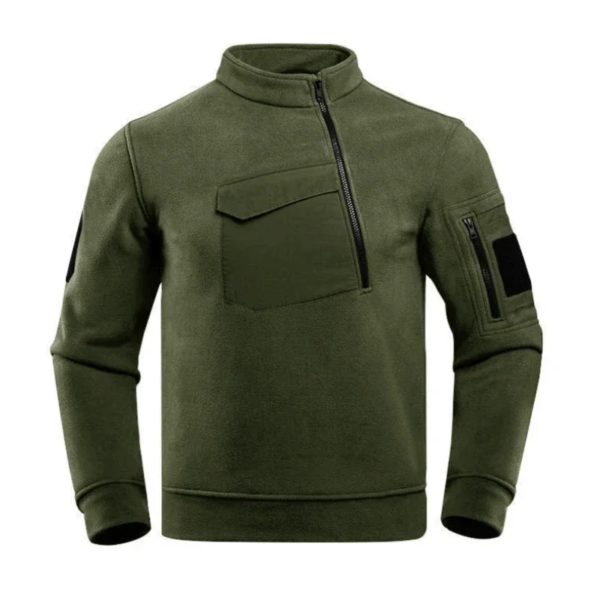Sweat-shirt militaire de haute qualité pour hommes, pull US SWAT, vestes Polar Smile, fermeture éclair inclinée, chaud, extérieur, ski, camping, hiver