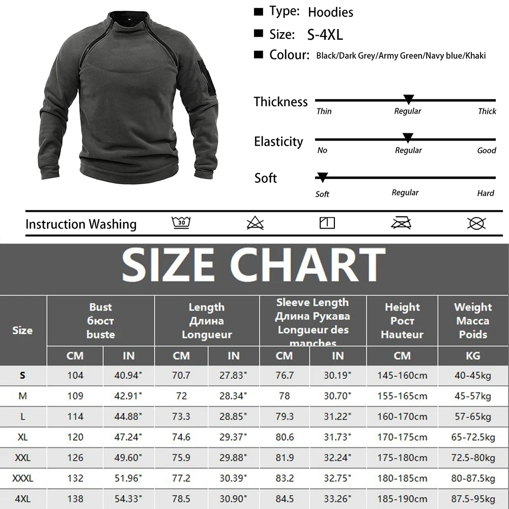 Sweat à capuche à col montant pour hommes, vêtements d'extérieur respirants pour hommes, vêtements de sport chauds, vêtements de sport solides, automne et hiver