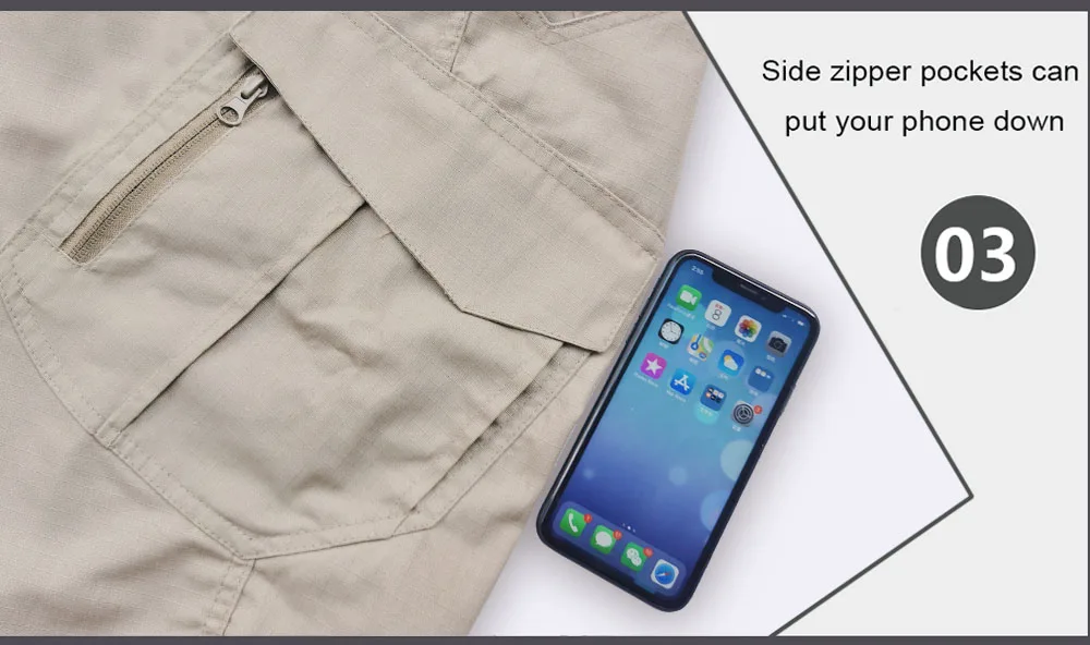 Pantalon Cargo élastique imperméable à poches multiples pour homme, style militaire, jogging en plein air, tactique, grande taille