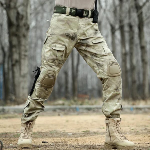 Pantalon de chasse avec genouillères pour homme, vêtement de randonnée, airsoft, dulcargo, fjpaintball – Image 4