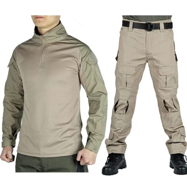 Ensemble de Pièces Militaires G3 pour Homme, Uniformes d'Entraînement de html, Chemises et viser de Randonnée, Analyste de Jeux de Guerre de Terrain en Plein Air – Image 3