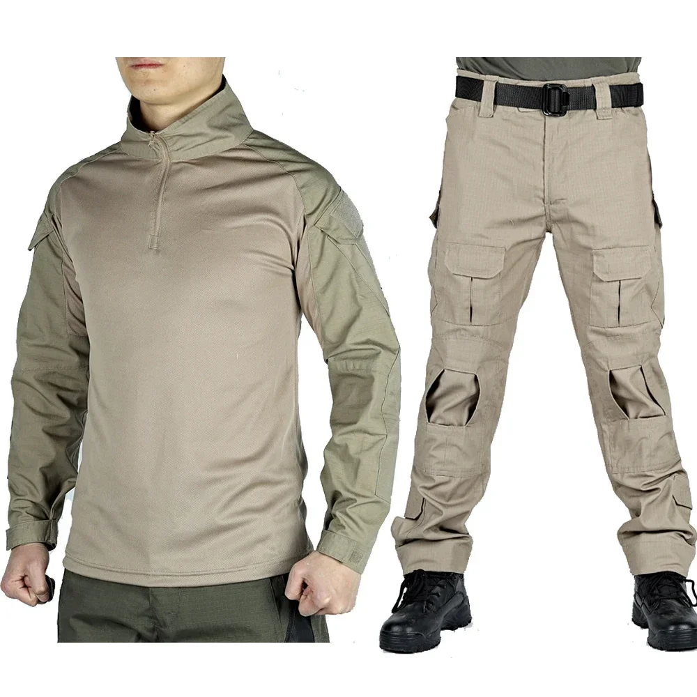 khaki 2 pcs sets