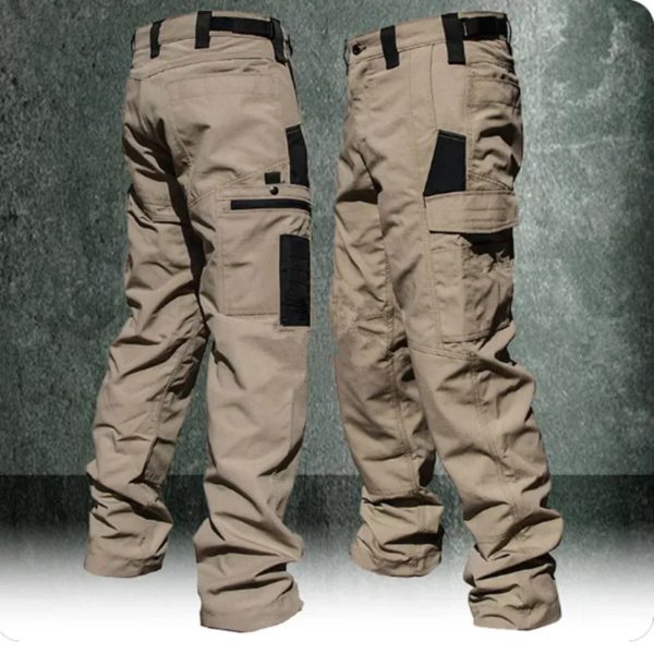 Pantalon de travail droit multi-poches pour hommes, jogging extérieur, vêtements décontractés, printemps, automne